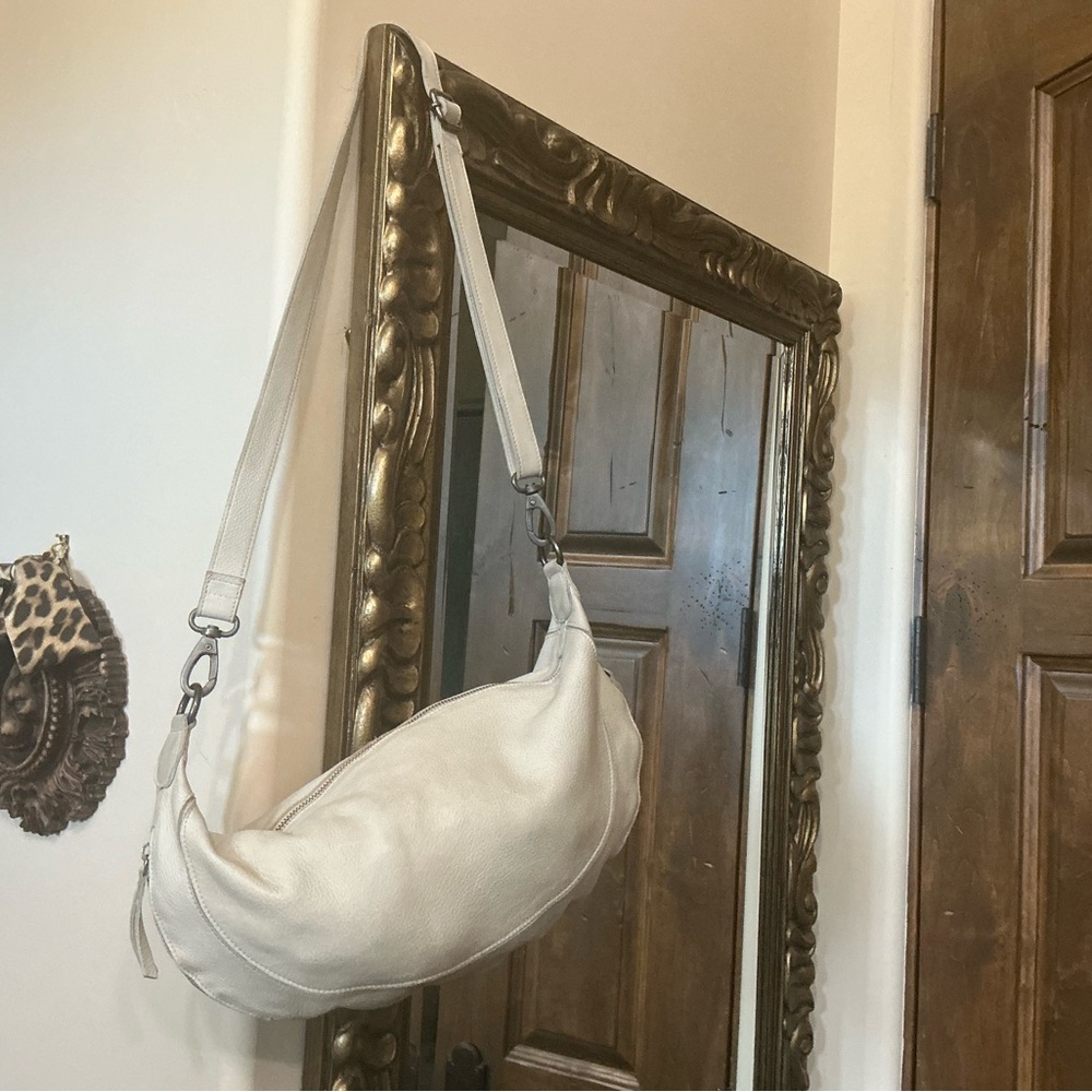 Cream Leather Crossbody Bag from Latico Leathers